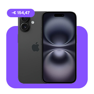 iPhone 16 128GB com desconto de -€154,47