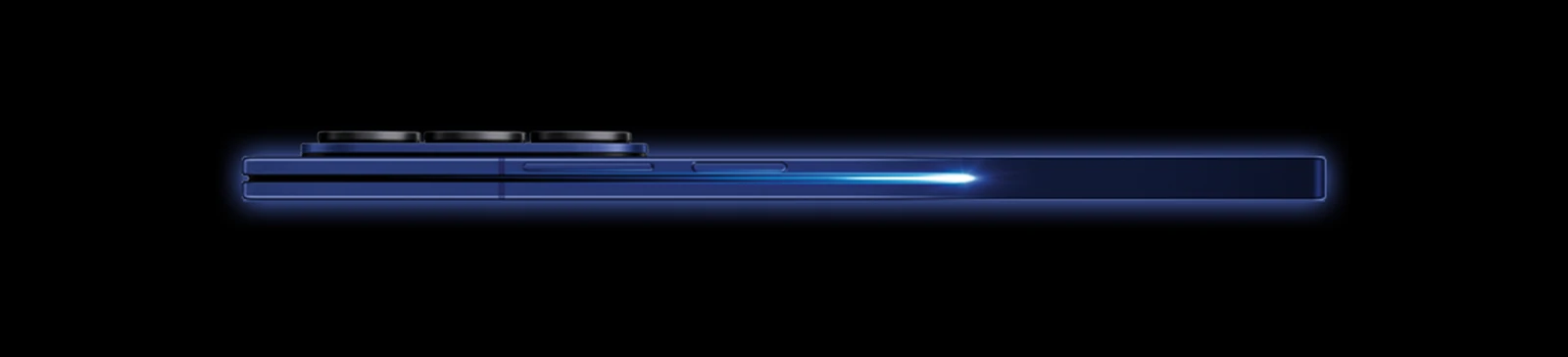 Telemovél Galaxy Z Fold7 de lado