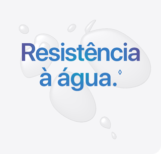 Resistência à água. Consulte os avisos legais.