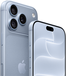 Vistas frontal e traseira do iPhone 18 Pro, na cor glaciar, a mostrar o Ceramic Shield e o sistema de câmara tripla