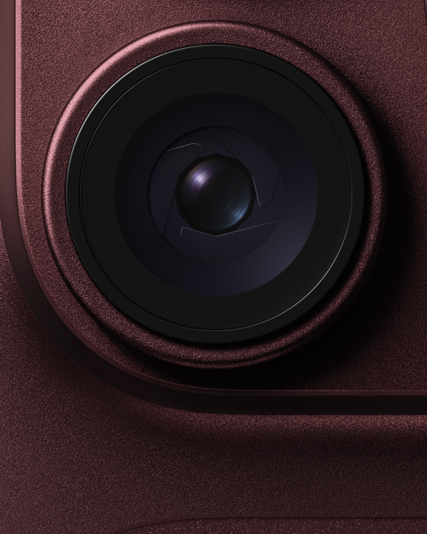 Lente de abertura variável da câmara principal do iPhone 18 Pro bordô