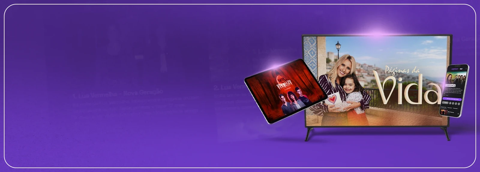 TV e smartphone com interface OPTO