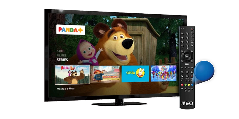 Panda + : música e filmes infantis em streaming na Televisão