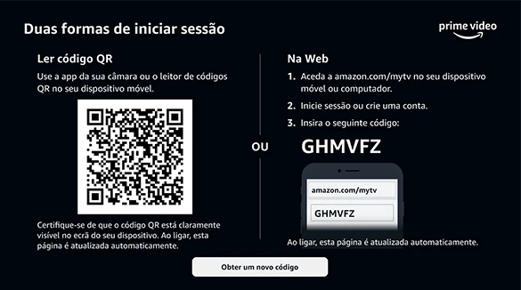 Inicia sessão ou cria conta