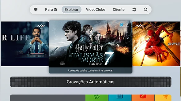 Todas as Gravações e Serviços Premium sempre disponíveis