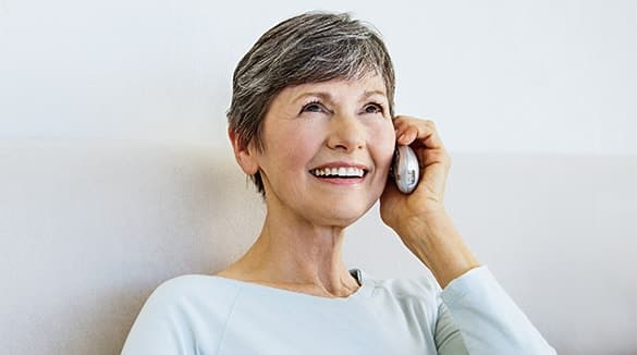 Senhora ao telefone