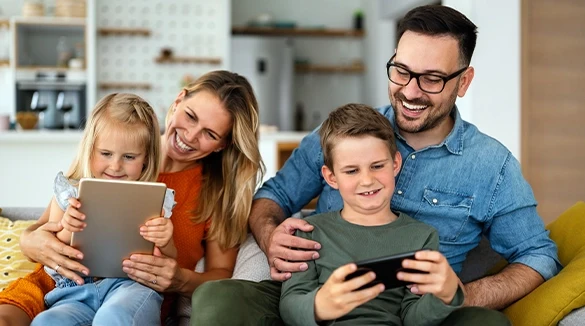 A familia sempre ligada